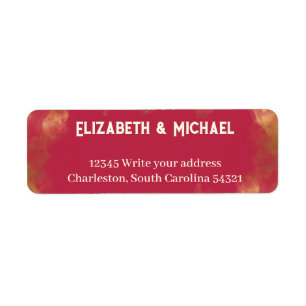 Bold Elegant Gold Pink Magenta Custom Wedding