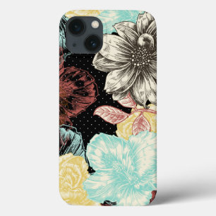 Bold Engraved Floral iPhone 13 Case