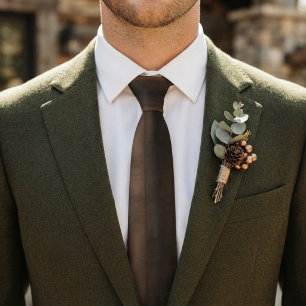 Bold Espresso and Chocolate Brown Wide Stripe Tie