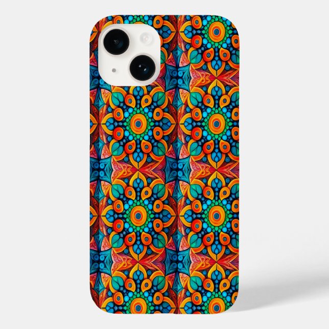 Bold Ethnic Mandala Case-Mate iPhone Case (Back)