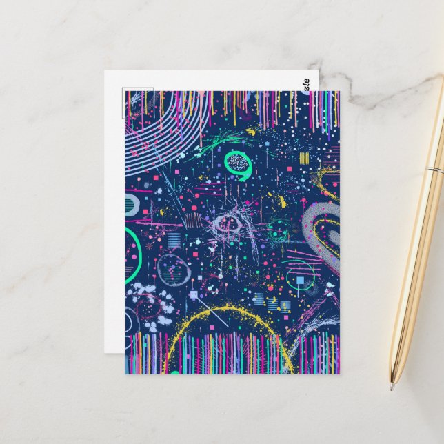 Bold Explorer: Abstract Maximalism  Postcard (Front/Back In Situ)