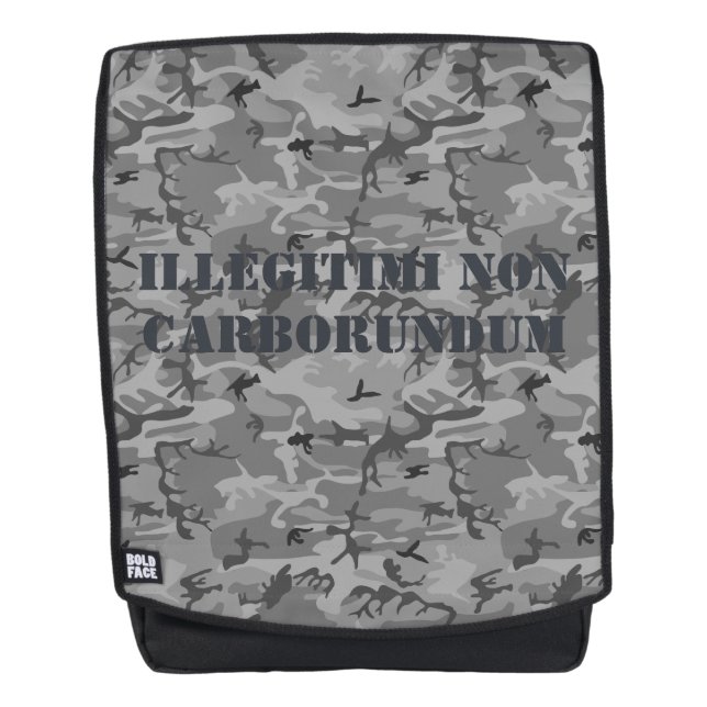 Bold Face Backpack illegitimi Non Carborundum Camo (Front)
