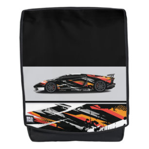 Bold Face Backpack-Sports Car Backpack