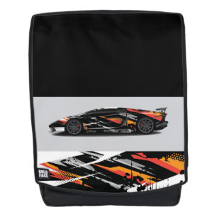 Bold Face Backpack-Sports Car Backpack