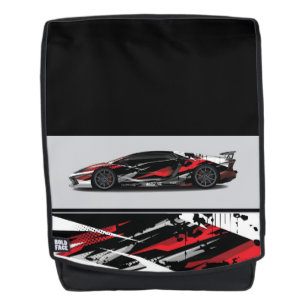Bold Face Backpack-Sports Car Backpack