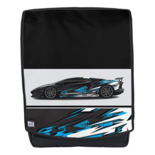 Bold Face Backpack-Sports Car Backpack