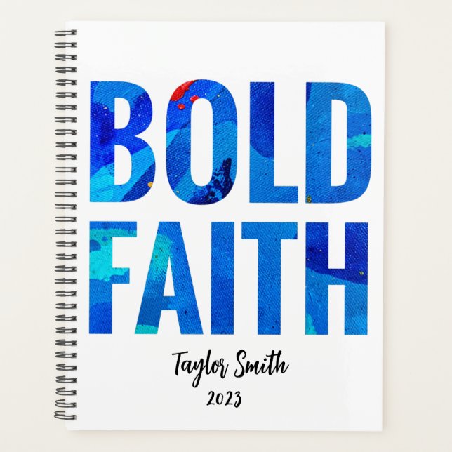 Bold Faith Inspirational Christian Planner (Front)