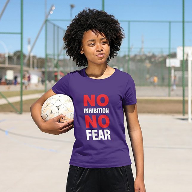Bold Fearless Tee (Bold “No Inhibition No Fear” t-shirt – motivational wear for athletes, fighters, or go-getters.)