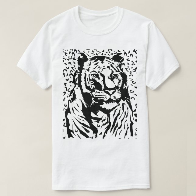 Bold & Fierce Tiger T-Shirt – Hand-Drawn Exclusive (Design Front)