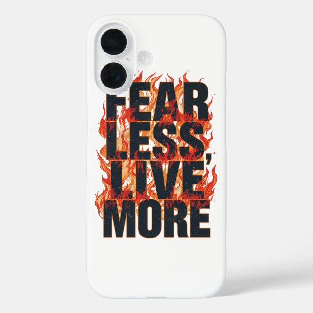 Bold Fiery Motivational Typography Case-Mate iPhone Case (Back)