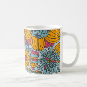 Bold Floral and Vines Coffee Mug