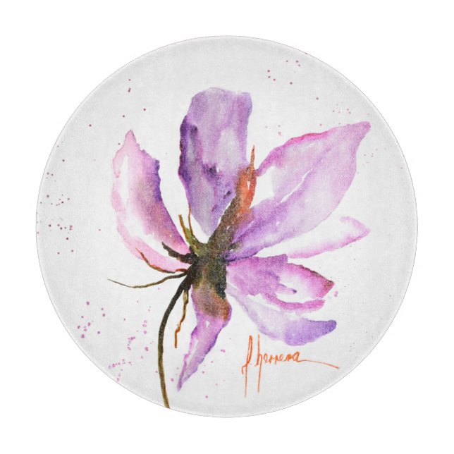 Bold Floral IV Cutting Board (Front)