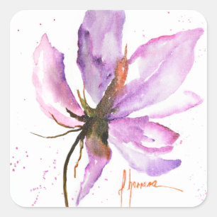 Bold Floral IV Square Sticker