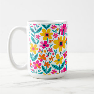 Bold Floral Painterly Mug