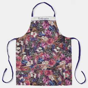 Bold Floral Photography Pattern Personalised Apron