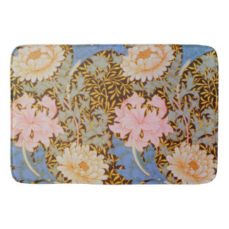 Bold Floral Wm Morris Design Bath Mat