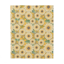 Bold Floral Yellow Sunny Sunflower Garden