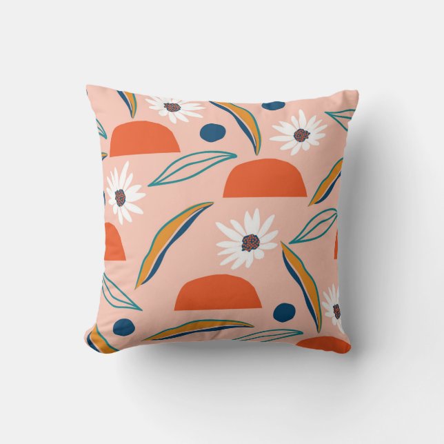 Bold Florals and Abstract Charm Cushion (Front)