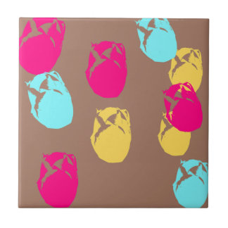 Bold Florals From Amsterdam Large 4.25 Square Tile
