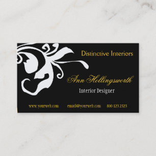 Bold Flower Summer  Spring Daylily Floral Business Card