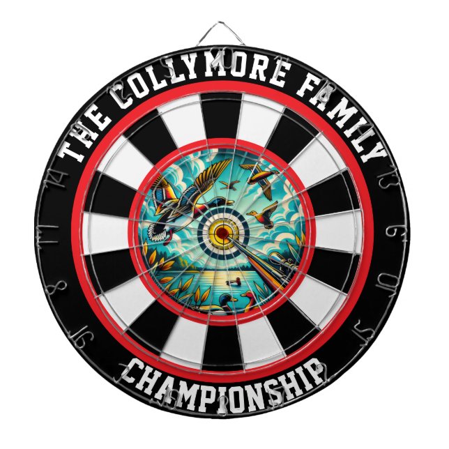 Bold Flying Ducks Target Design Dartboard (Front)