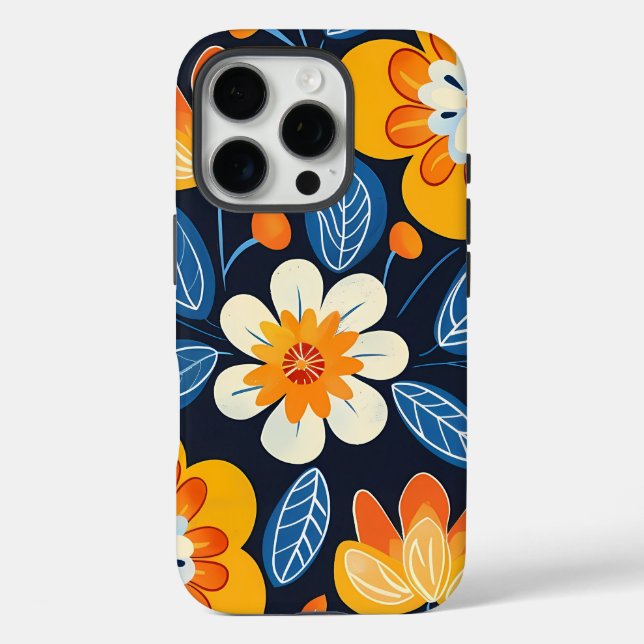 Bold Folk Art Foral Case-Mate iPhone Case (Back)