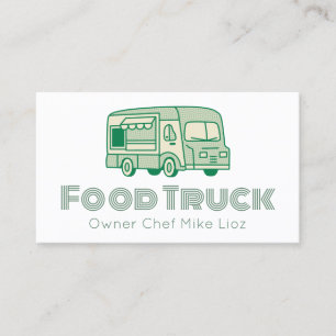 Bold Food Truck Business Card