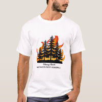 Bold Forest Fire Graphic Tee