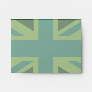 Bold Forest Green Union Jack Envelopes