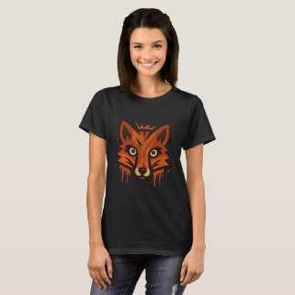 Bold Fox Illustration – Modern Artistic Fox Design T-Shirt
