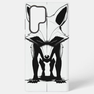 Bold Fox Silhouette - Monochrome Animal Art Samsung Galaxy Case