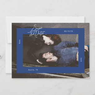 Bold Frame Save the Date card