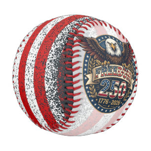 Bold Freedom 250 Patriotic Baseball Art