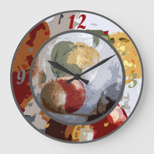 Bold Fruit Large Clock