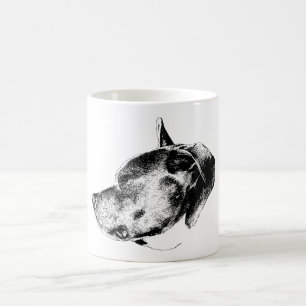 bold gaze pitbull coffee mug