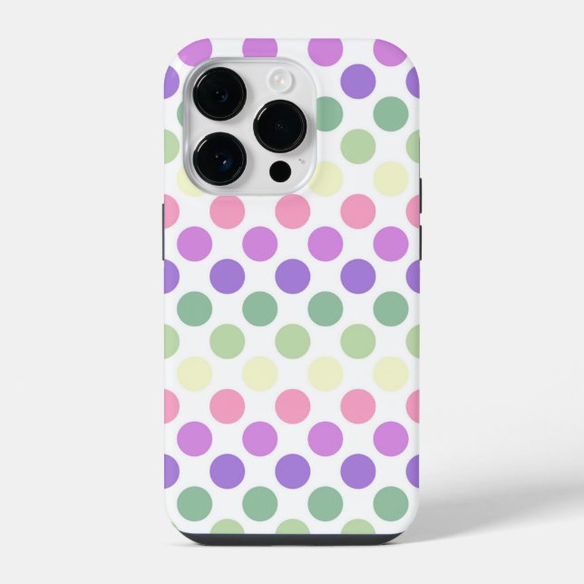 Bold Genderfae Pride Flag Colours Polkadots iPhone Case (Back)