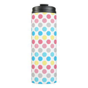 Bold Genderflux Pride Flag Colours Polkadots Thermal Tumbler