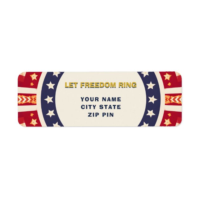 Bold Geometric 4th of July Design (Front)