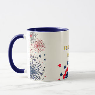 Bold Geometric 4th of July Design Mug