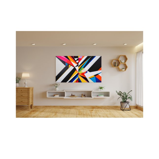 Bold Geometric Abstract Colourful Modern Art Photo Print (Creator Uploaded)