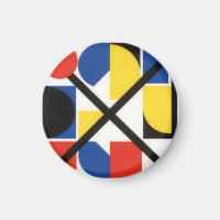 Bold Geometric Bauhaus Suprematist Art