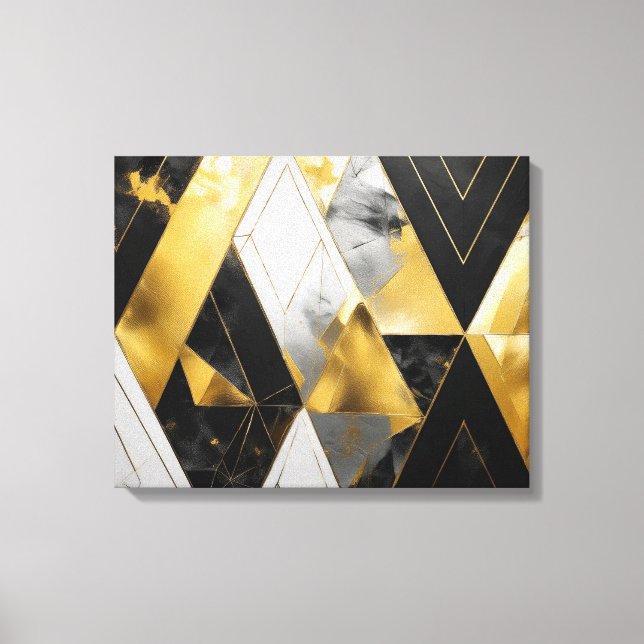 Bold Geometric Elegance Canvas Print (Front)