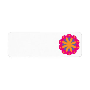Bold Geometric Flower Design