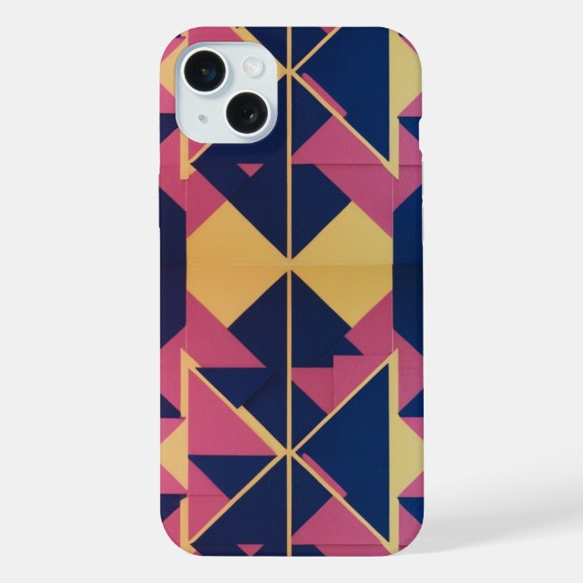  Bold Geometric Pattern– Apple iPhone 15 Plus Case (Back)