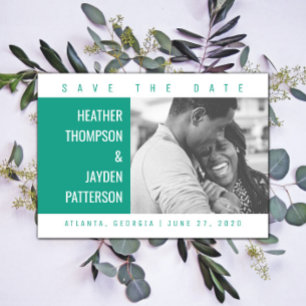 Bold Geometric Photo Save the Date   Arcadia Green