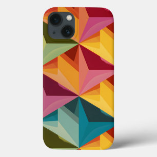 Bold Geometric Triangle Pattern  iPhone 13 Case