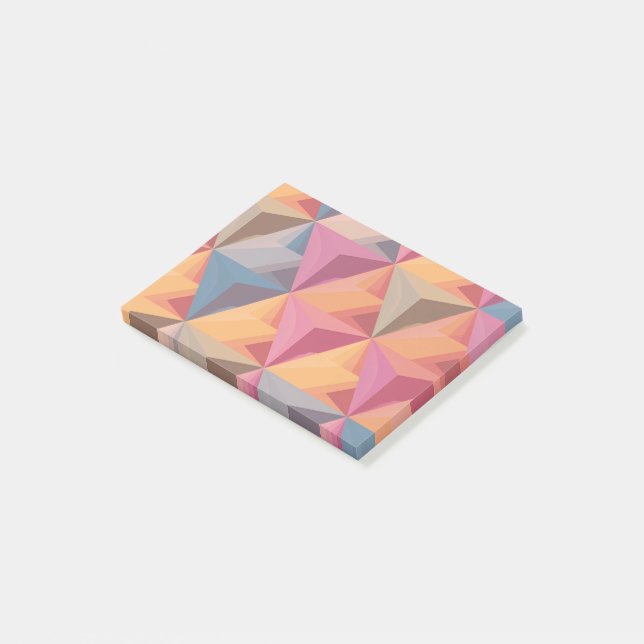 Bold Geometric Triangle Pattern  Post-it Notes (Angled)