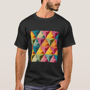 Bold Geometric Triangle Pattern T-Shirt