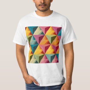 Bold Geometric Triangle Pattern T-Shirt