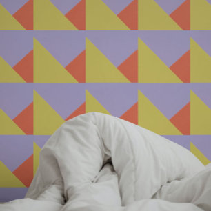 Bold Geometric Yellow, Orange Wallpaper
